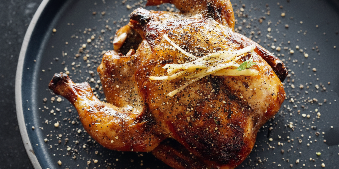 Black Pepper Roasted Chicken