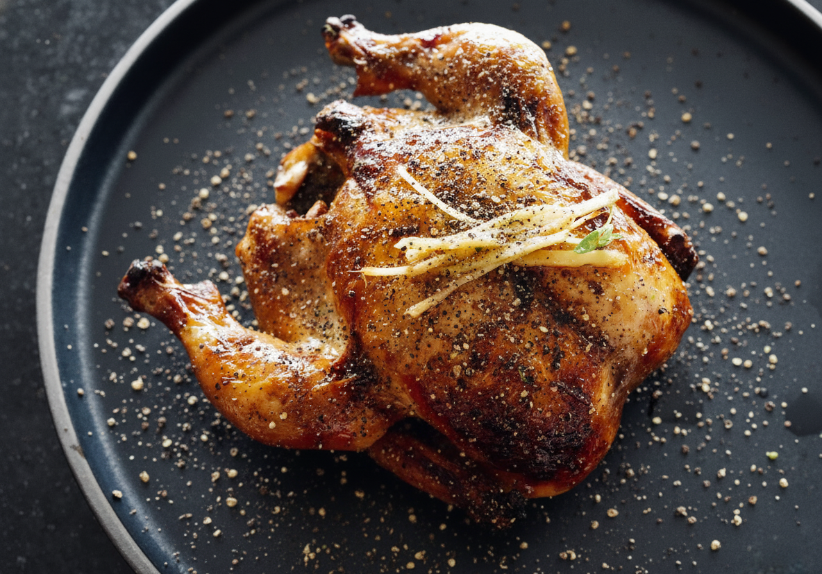 Black Pepper Roasted Chicken