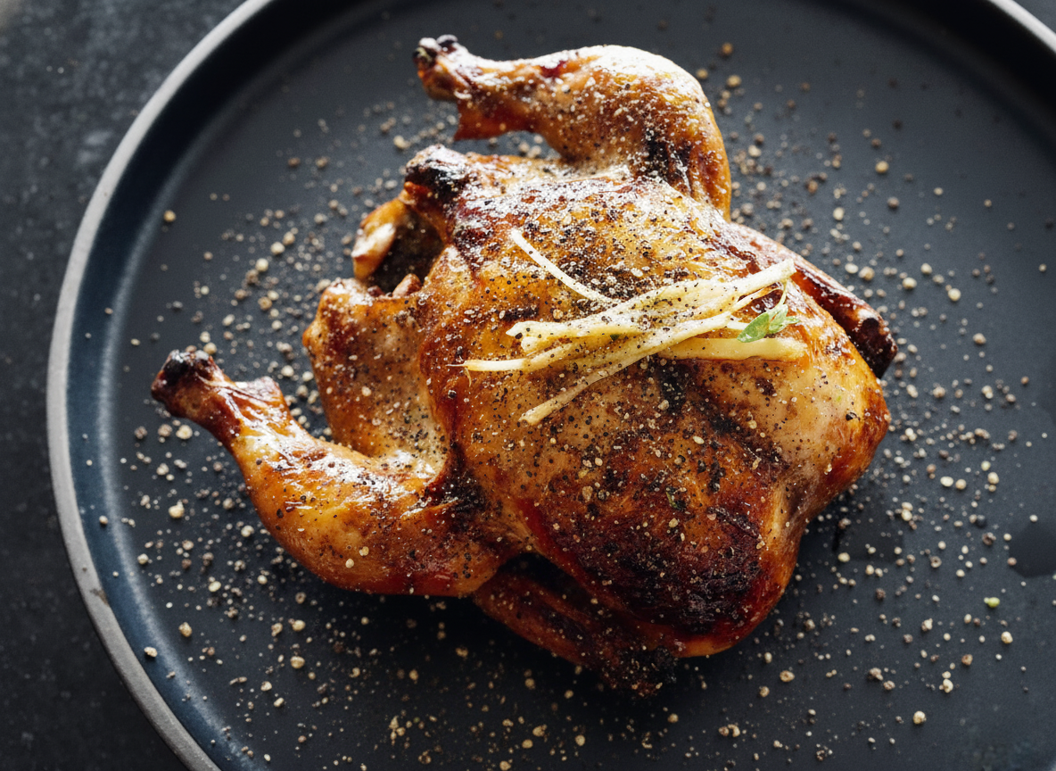 Black Pepper Roasted Chicken